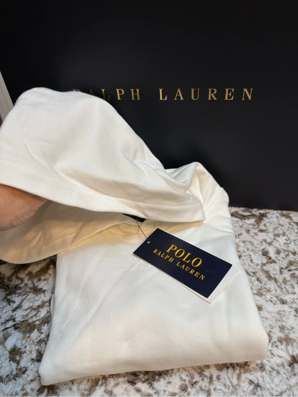 Polo Ralph Lauren White Pullover Hoodie Kids Size 5 NWT Classic